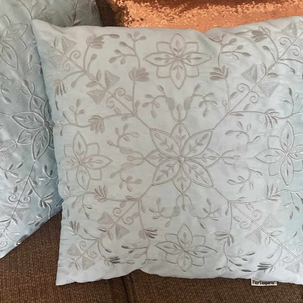 2 Embroidered pier1 imports